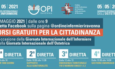 Programma eventi 12 maggio – Giornata internazionale dell’infermiere 2021