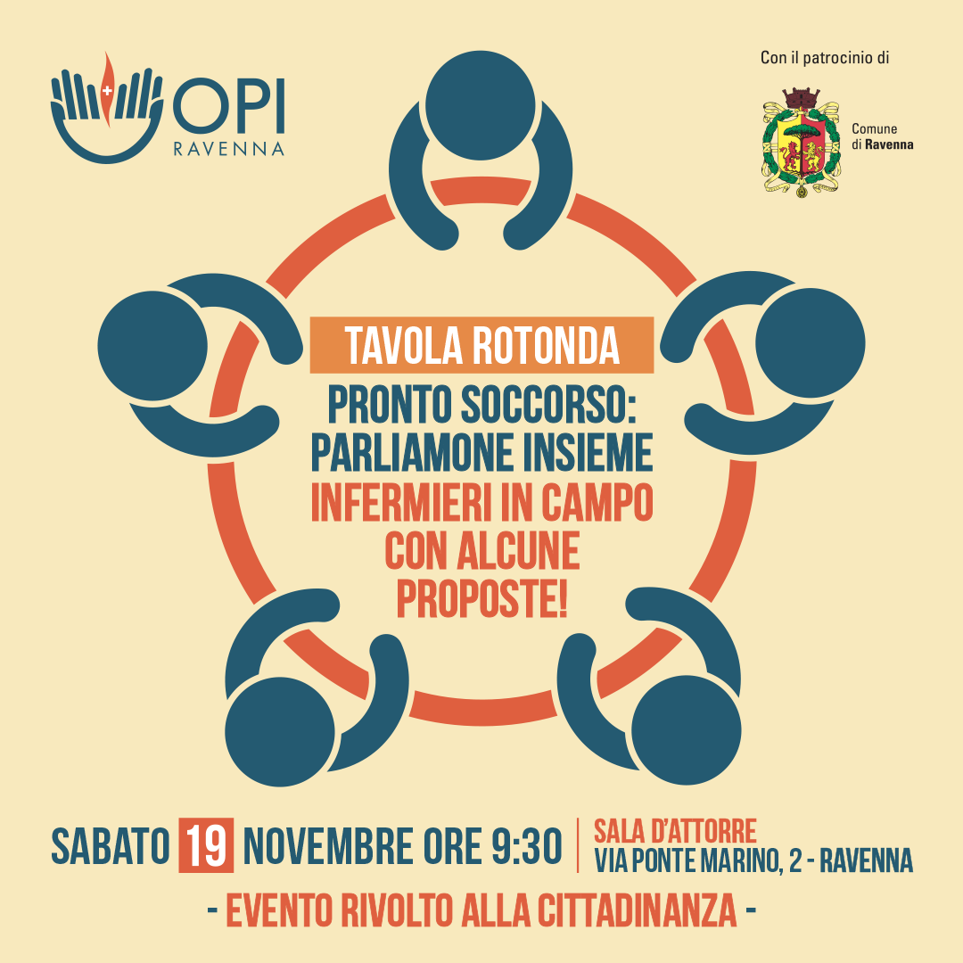 Nuovo evento rivolto alla cittadinanza – “PRONTO SOCCORSO: PARLIAMONE INSIEME INFERMIERI IN CAMPO CON ALCUNE PROPOSTE!”